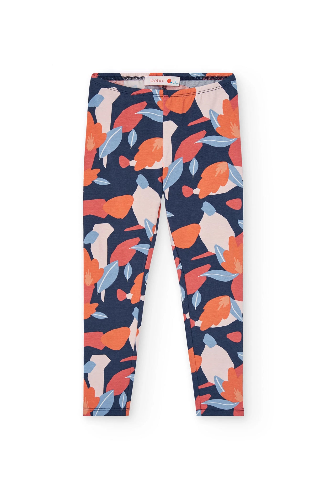 Boboli Girl's Stretch Leggings Flower Stitch
