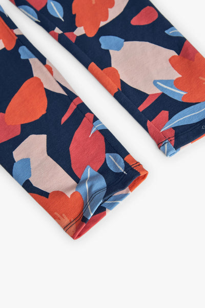 Boboli Girl's Stretch Leggings Flower Stitch