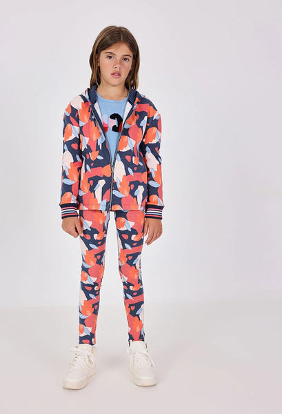 Boboli Girl's Stretch Leggings Flower Stitch