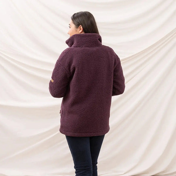 Lighthouse Ladies Cobh Full Zip Fleece Cranberry