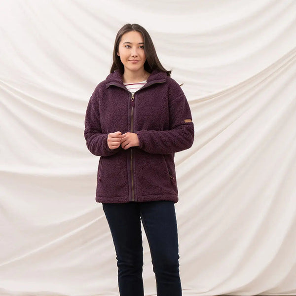 Lighthouse Ladies Cobh Full Zip Fleece Cranberry