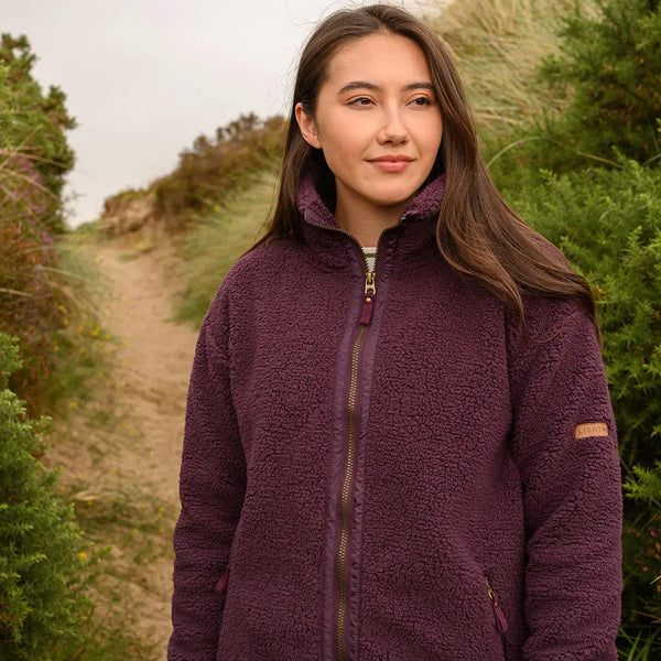 Lighthouse Ladies Cobh Full Zip Fleece Cranberry