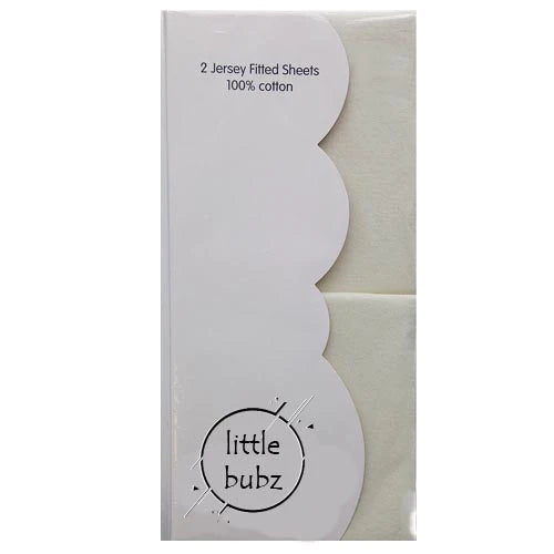 Little Bubz Moses-Pram Fitted Sheet 2 Pack