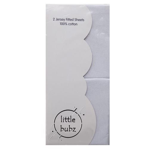 Little Bubz Moses-Pram Fitted Sheet 2 Pack