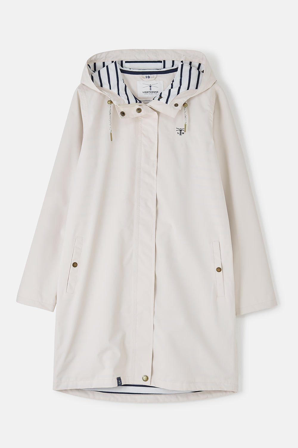 Lighthouse Ladies Long Beachcomber Jacket  Cream
