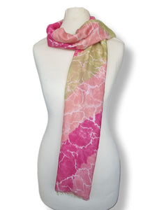 Ladies Marble Print Scarf LP3620 Assorted Colours