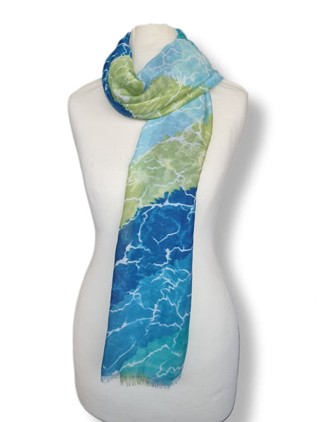 Ladies Marble Print Scarf LP3620 Assorted Colours