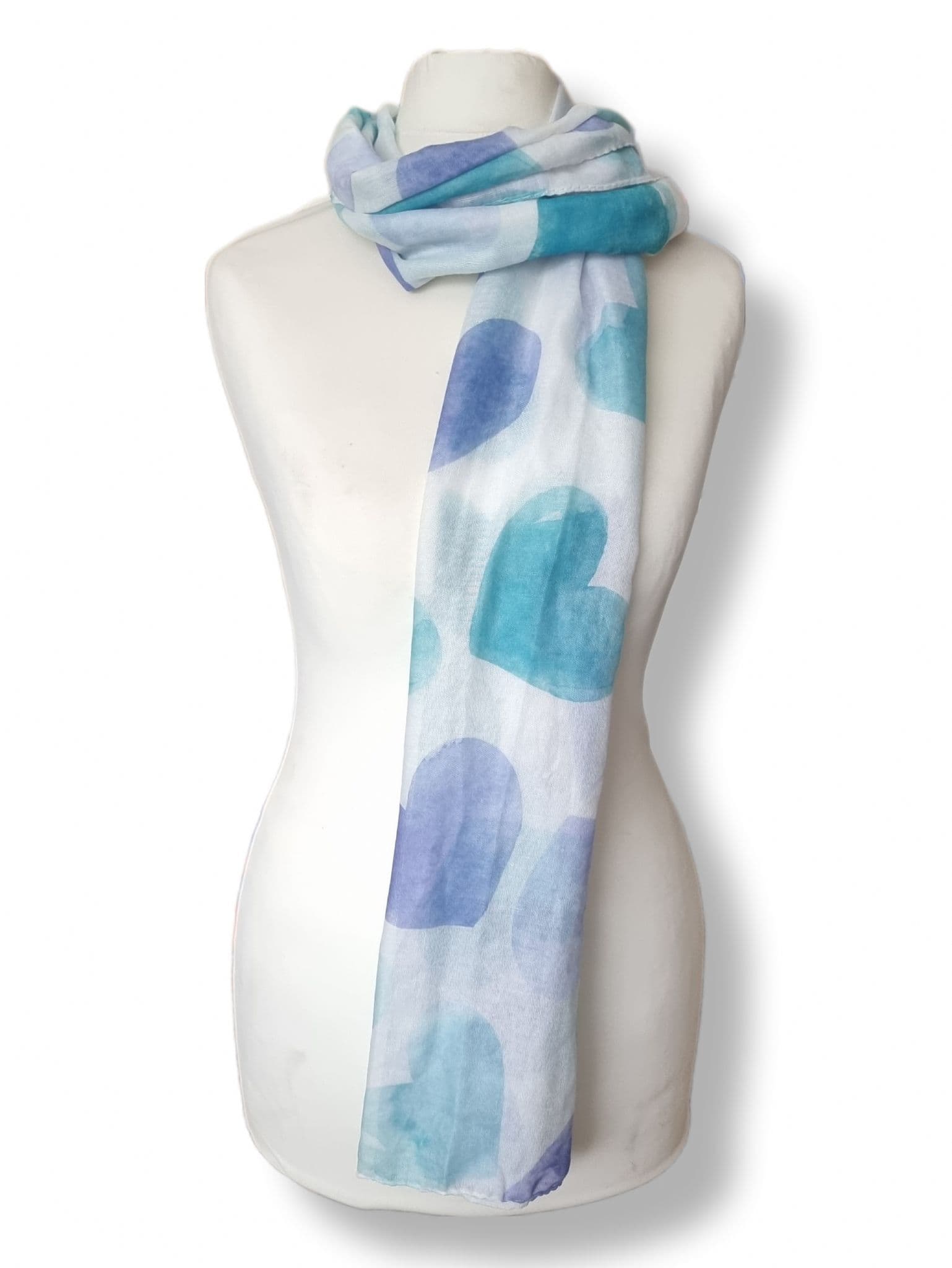 Ladies Heart Print Scarf LP3635 Assorted Colours