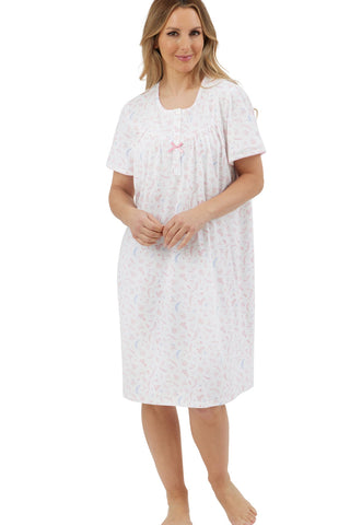 Marlon Ladies Harvest Floral Round Neck Easy-Care Nightdress