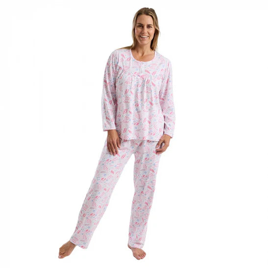 Marlon Long Sleeve Jersey Cotton Pyjama Fun Floral Print