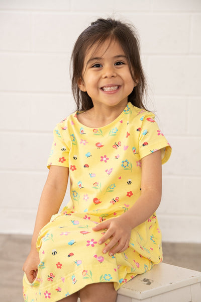 Little Lighthouse Marnie Dress - Spring Garden