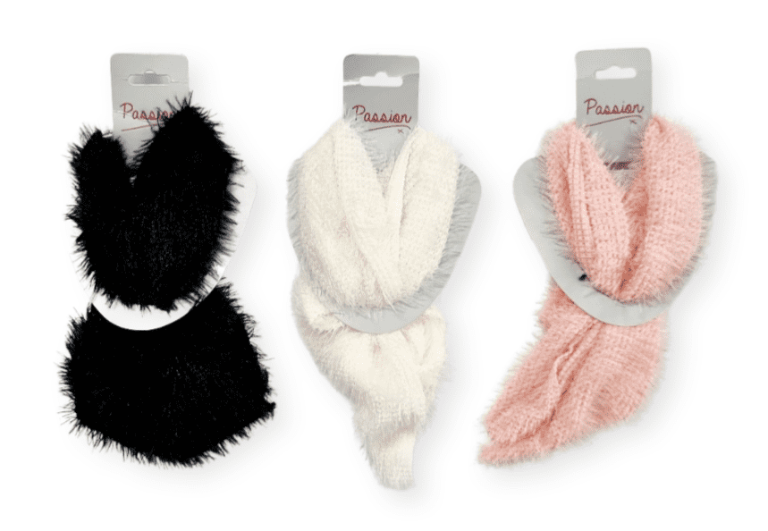 Fluffy Style Magnetic Scarf MM1830 3 Colours