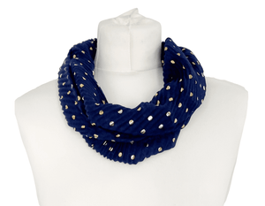 Crinkle Rose Gold Spot Magnetic Scarf MM1921A 3 COLOURS