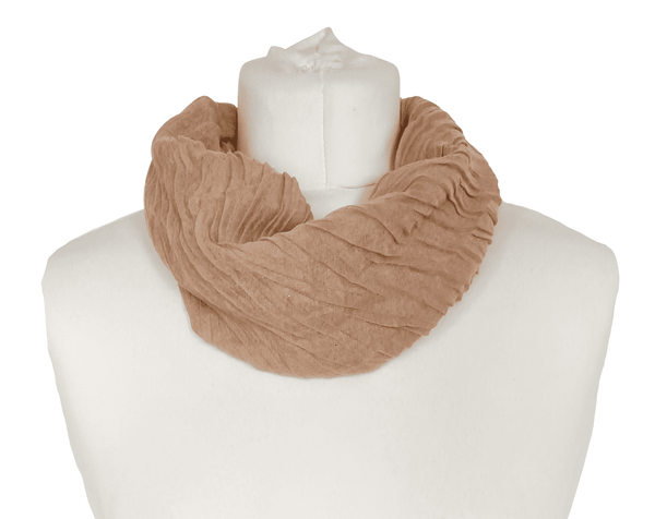 Crinkle Plain Silver Glitter Magnetic Scarf MM1922A
