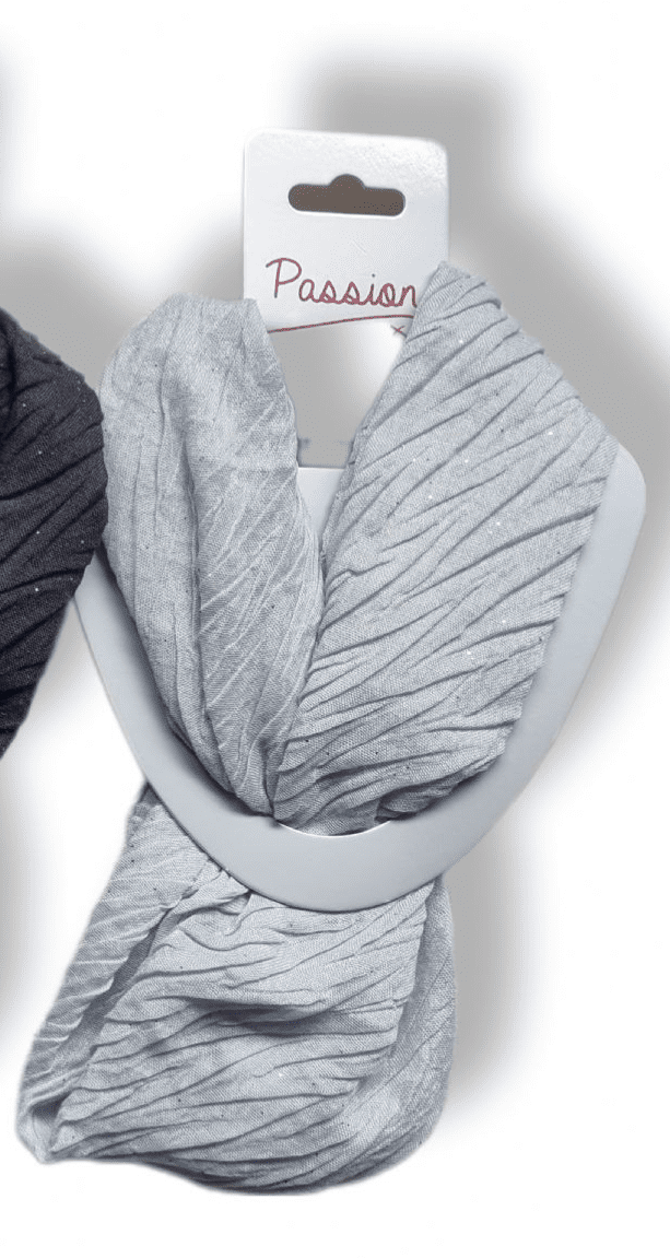 Gold Glitter Crinkle  Magnetic Scarf MM1991 3 Colours