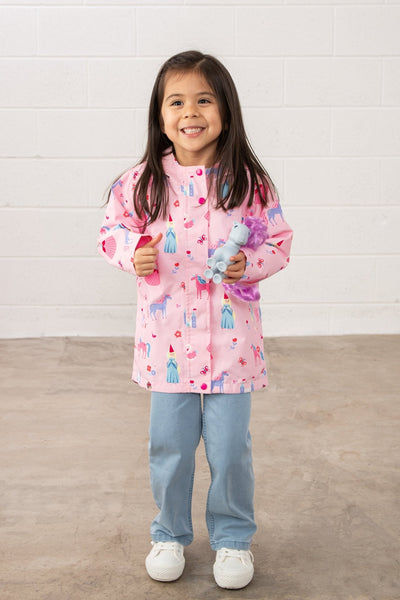 girls  waterproof pink jacket