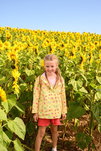 girls  yellow  waterproof  jackets