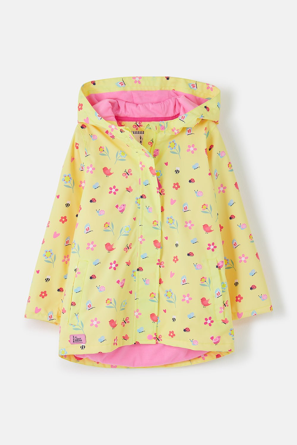 girls  yellow  waterproof  jackets