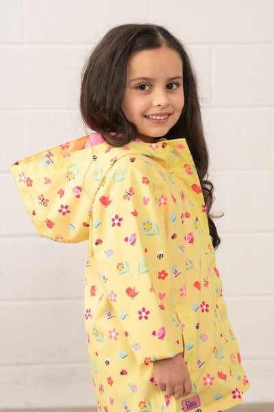 Little Lighthouse Girl's Olivia Jacket - Spring Garden Yellow