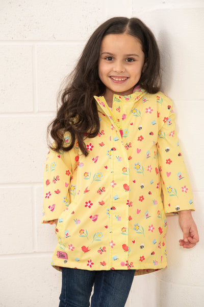 girls  yellow  waterproof  jackets