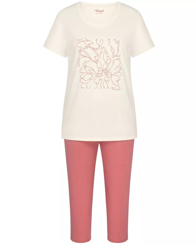 Triumph Pyjamas 10222617 White-Pink