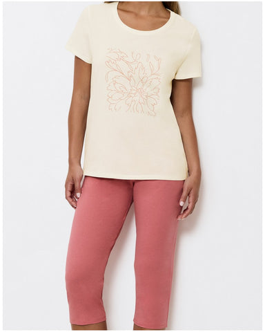 Triumph Pyjamas 10222617 White-Pink