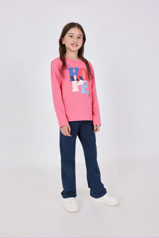 Boboli Girl's Stretch Pants 492005 Indigo