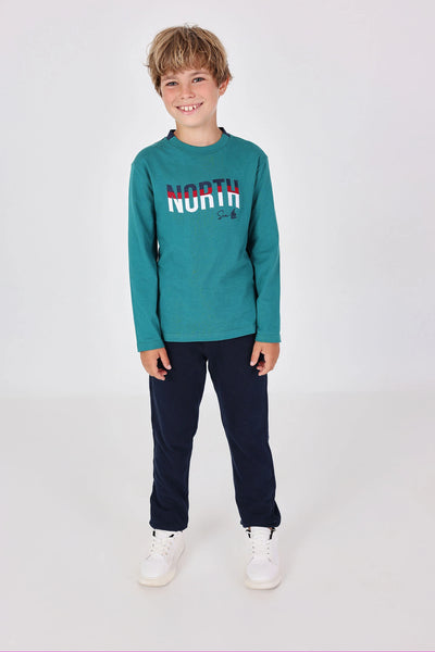 Boboli Boy's Elasticated Waist Cargo Jog Pants 502209 Navy