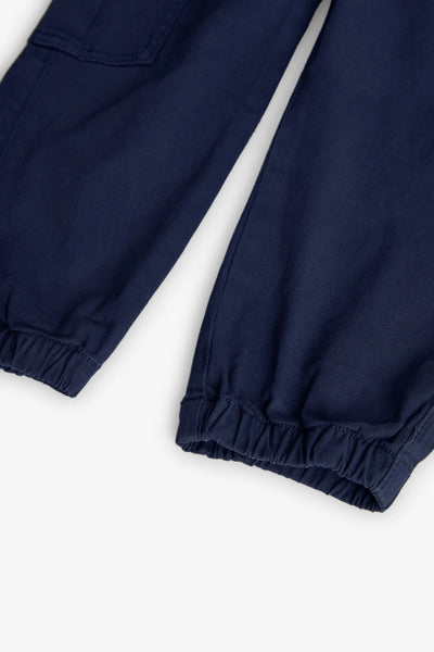 Boboli Boy's Elasticated Waist Cargo Jog Pants 502209 Navy
