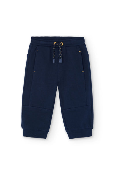 Boboli Boy's Plush Jogpants Navy