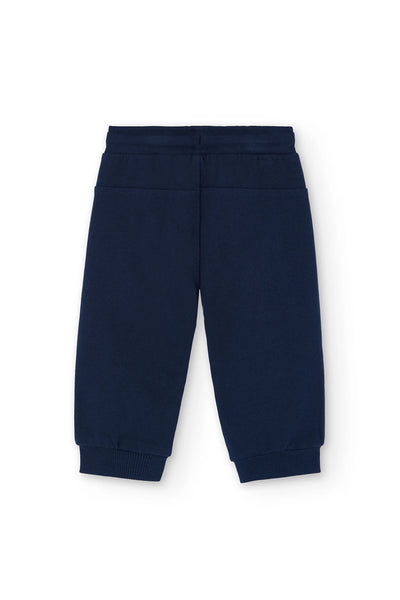 Boboli Boy's Plush Jogpants Navy