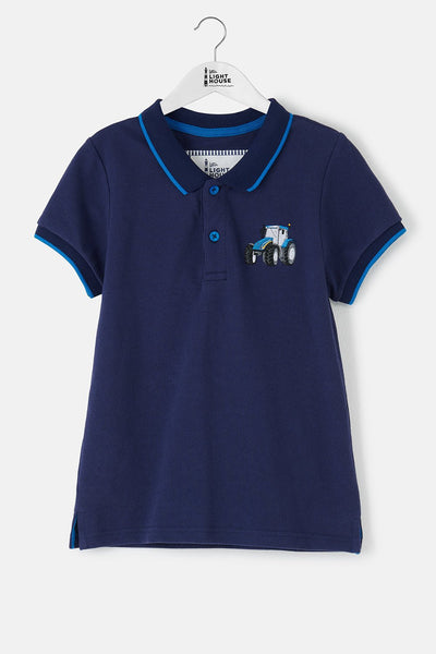Little Lighthouse Pier Short Sleeve - Blue Tractor