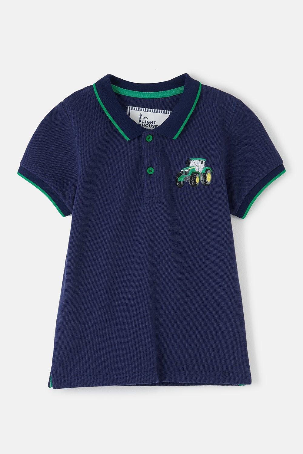 Little Lighthouse Pier Short Sleeve - Green Tractor