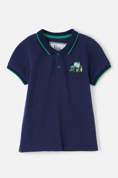 Little Lighthouse Pier Short Sleeve - Green Tractor