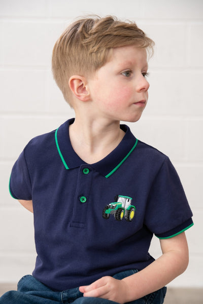 Little Lighthouse Pier Short Sleeve - Green Tractor
