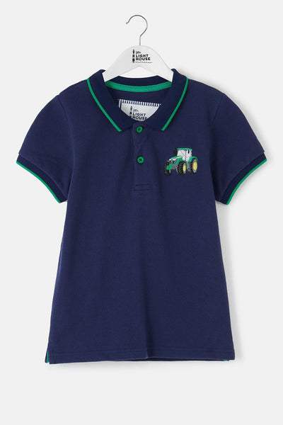 Little Lighthouse Pier Short Sleeve - Green Tractor