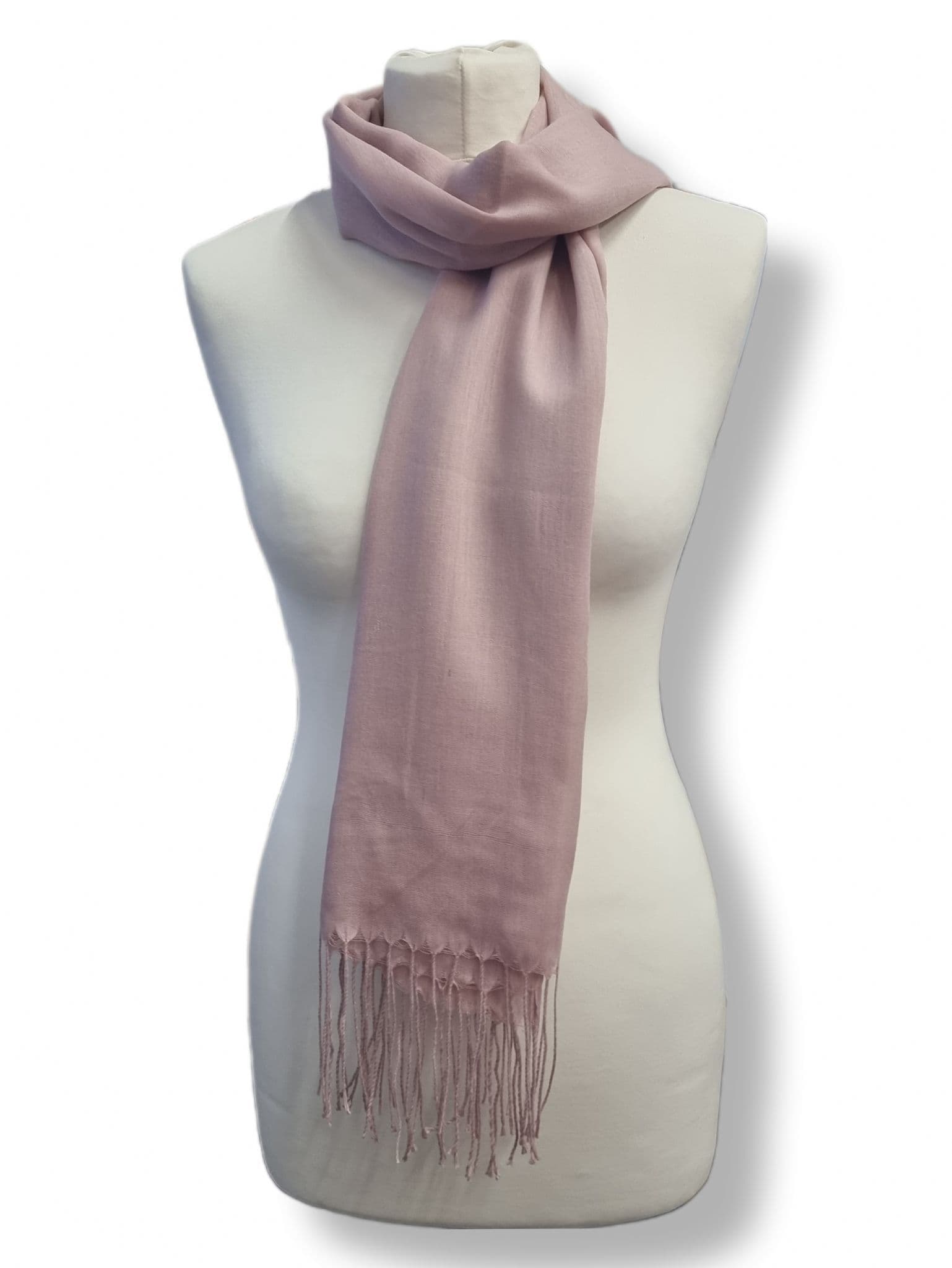 Ladies Plain Fringe Scarf PM4895 Assorted Colours