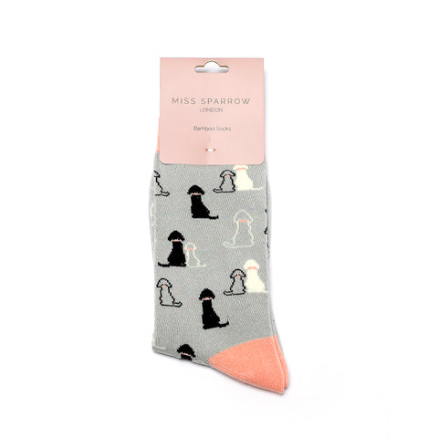 Miss Sparrow Ladies Bamboo Socks Retriever Silver