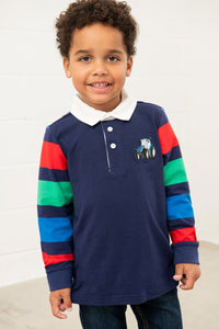 Little Lighthouse Boy's Rafferty Top - Blue Tractor