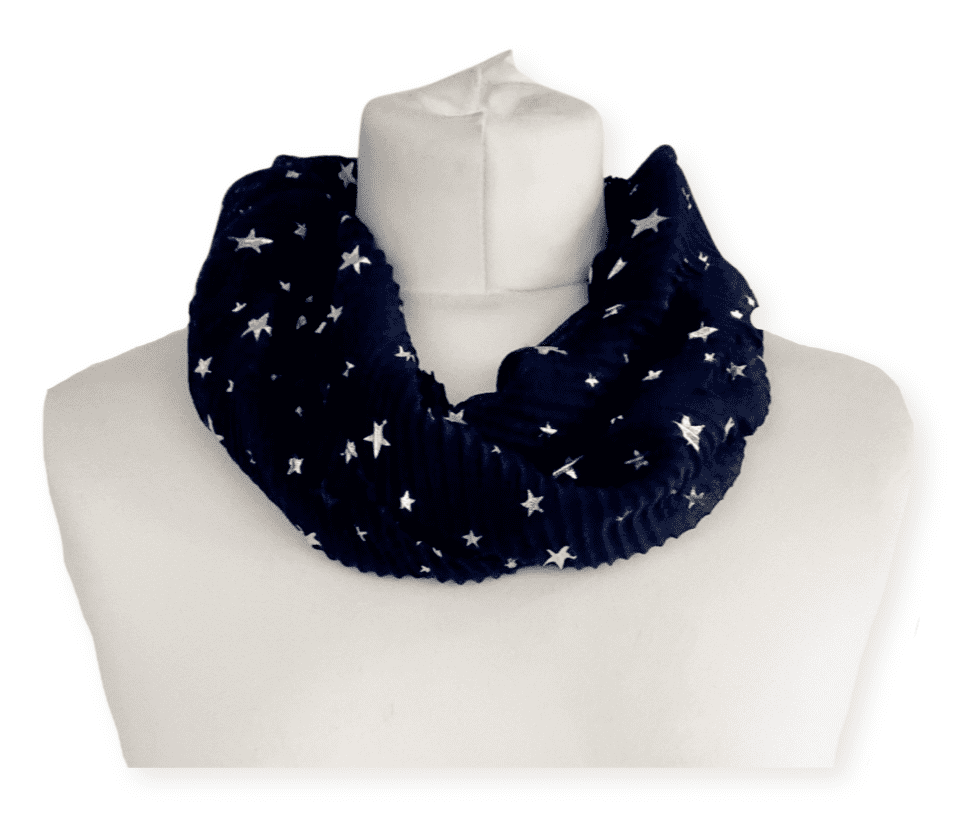 Star Print Magnetic Scarf RC22108 2 Colours