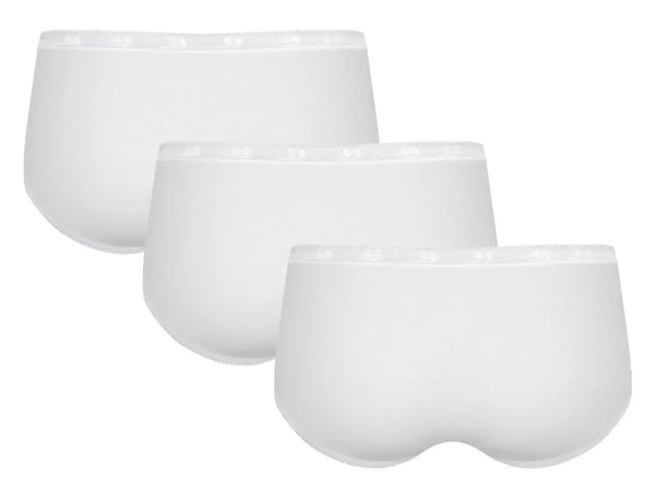 Sloggi Basic+ Midi Ladies Briefs 3 Pack White