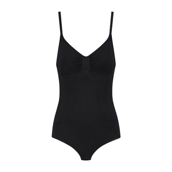 ByeBra Soft Touch Seamless Bodysuit Ultra Low Back Black