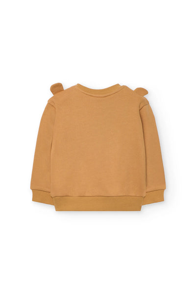 Boboli Boy's Plush Sweatshirt Yellow Animal