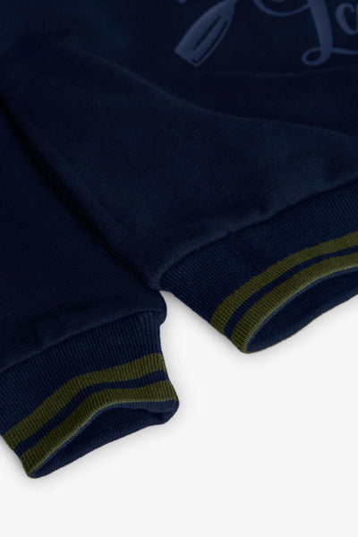 Boboli Boy's Plush Sweatshirt Navy