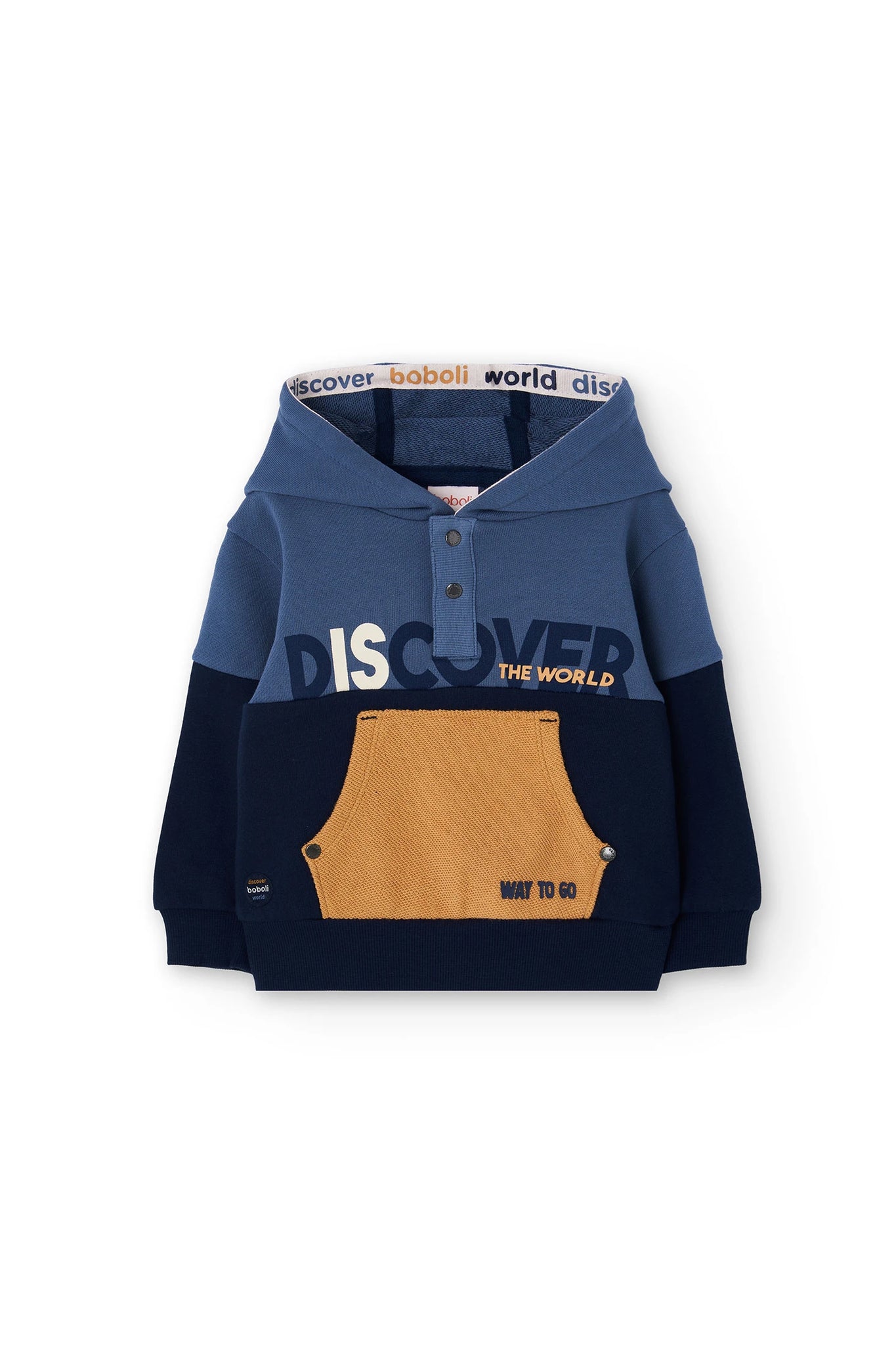 Boboli Boy's Plush Sweatshirt Blue