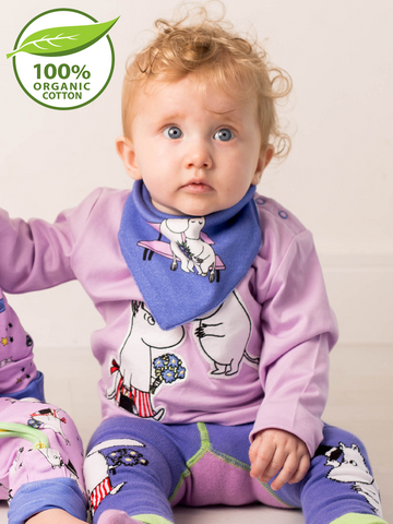 Blade & Rose Organic Moomins Love Forever Design 2 Pack Bibs
