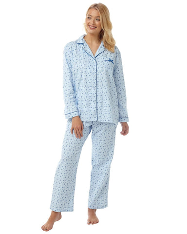 Lady Olga Holly Flanlette 100% Brushed Cotton  Wincyette Pyjamas 3037