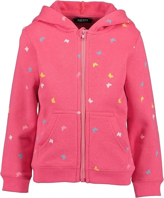 Blue Seven Girls' Hoodie Butterflies 717623 Pink