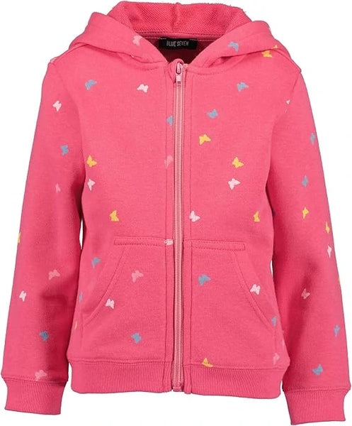 Blue Seven Girls' Hoodie Butterflies 717623 Pink