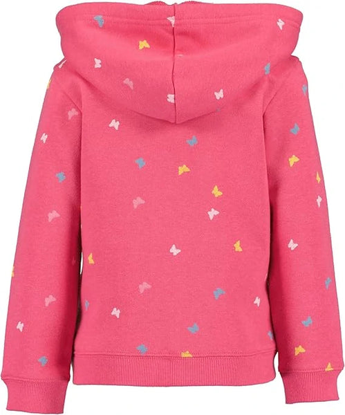 Blue Seven Girls' Hoodie Butterflies 717623 Pink